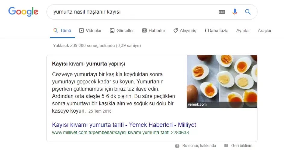 featured snippet