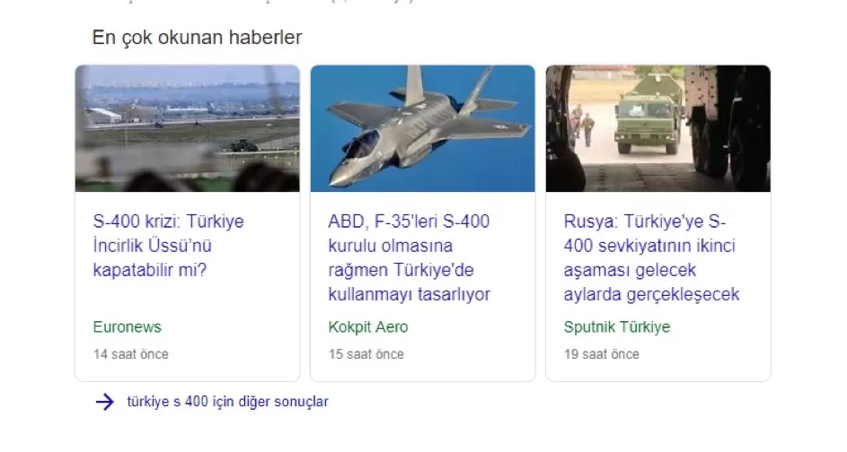 haber icerikli rich snippet ornegi