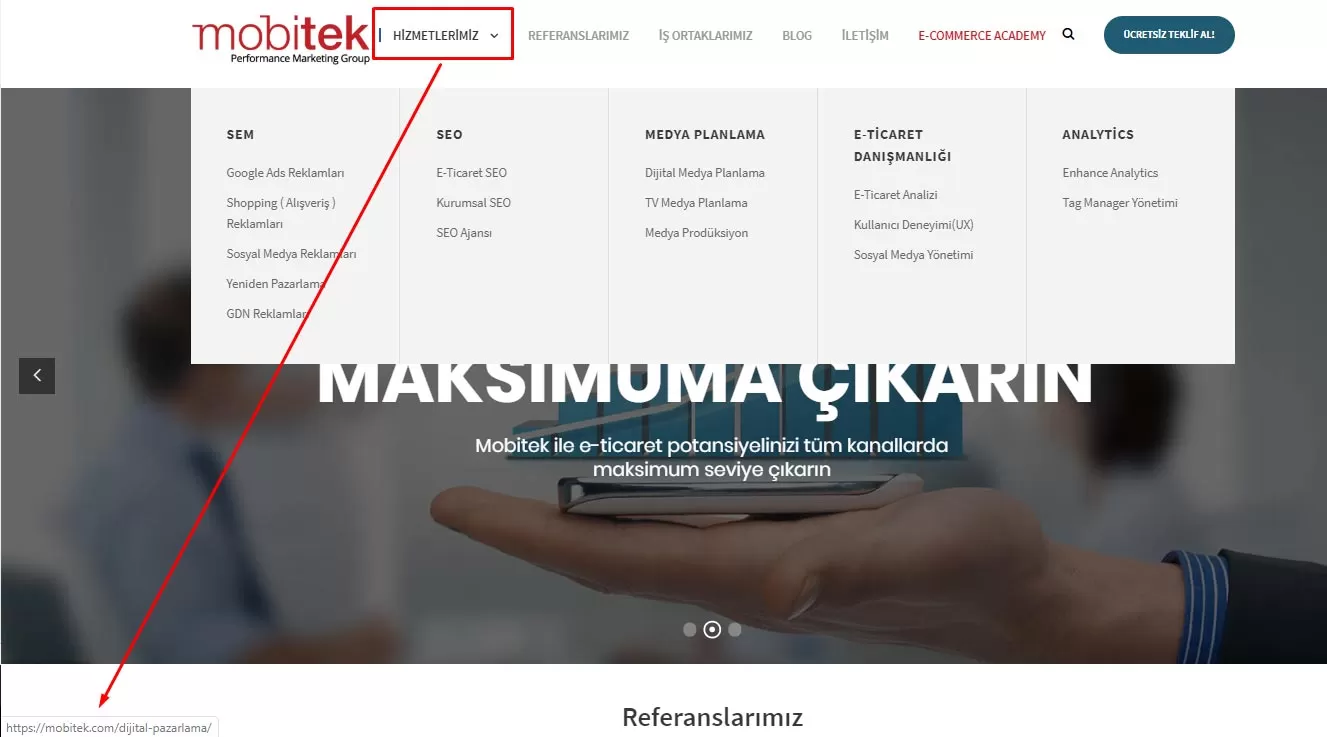 internal link mobitek
