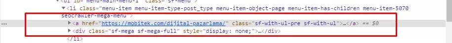 internal link
