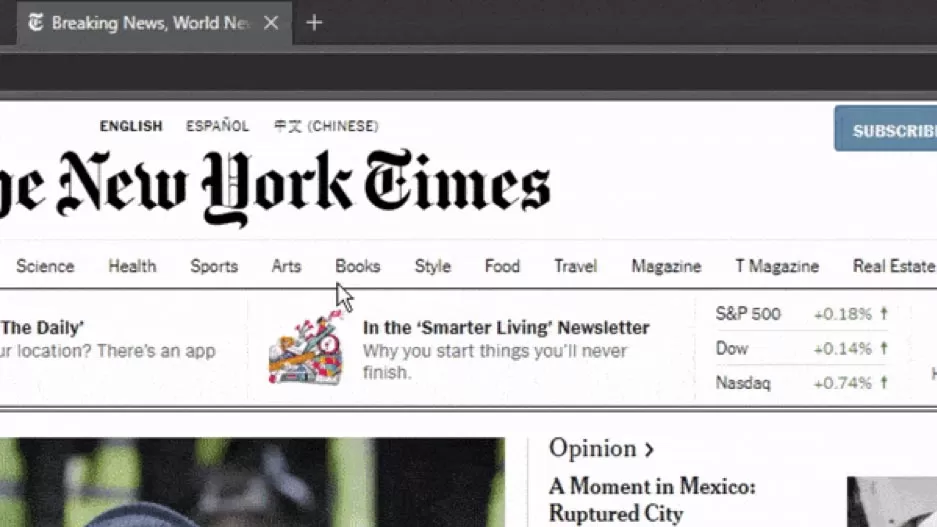 new york times internet sitesi