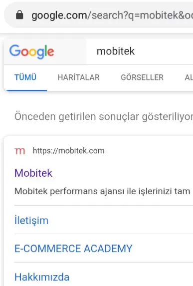 web sitesinin faviconunda goruntuler