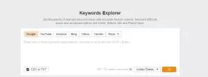 ahrefs keywords explorer